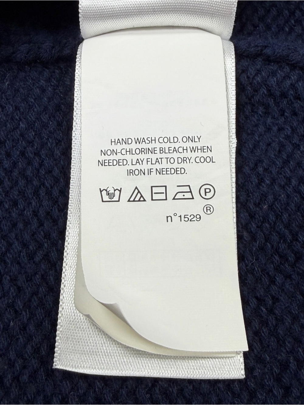 Polo Ralph Lauren Sweater Men Small Blue Applique Logo Cotton Crew Knit Spellout - Picture 8 of 9